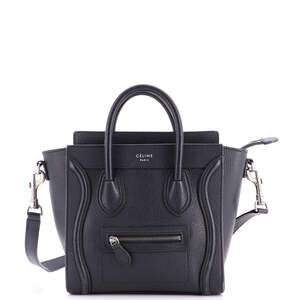 Celine Nano Luggage Bag Grainy Leather